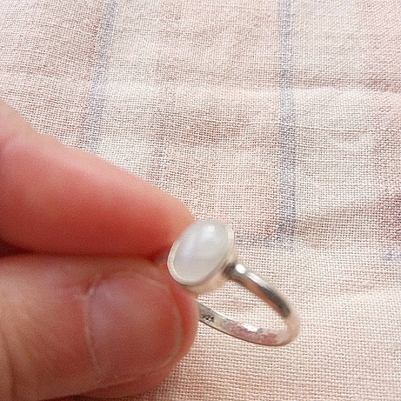 ❤ Artisan Moonstone Sterling Silver Ring size 8.5 *for Light Hope New Beginnings - Picture 4 of 5